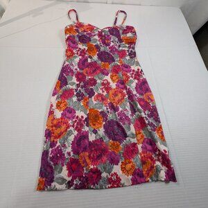 XXI Women's S Floral Spaghetti Strap Mini Dress
